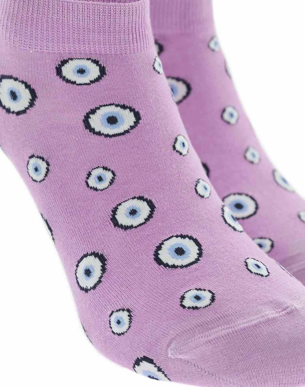 WALK ΓΥΝΑΙΚΕΙΕΣ ΚΑΛΤΣΕΣ BAMBOO ΚΟΦΤΕΣ ΜΕ ΣΧΕΔΙΟ W332-18-30/ΛΙΛΑ Lilac φωτογραφία