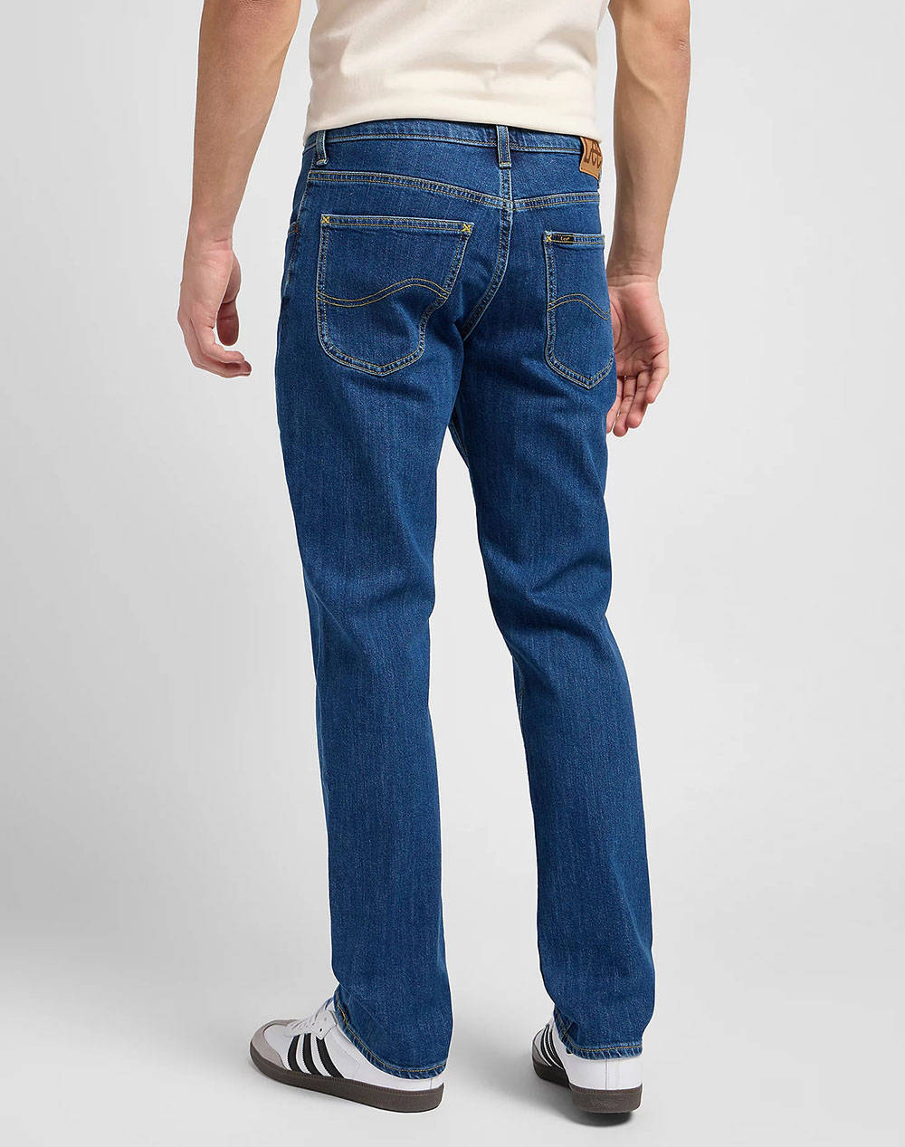 LEE BROOKLYN STRAIGHT L452PXKX-MID STONEWASH DenimBlue φωτογραφία