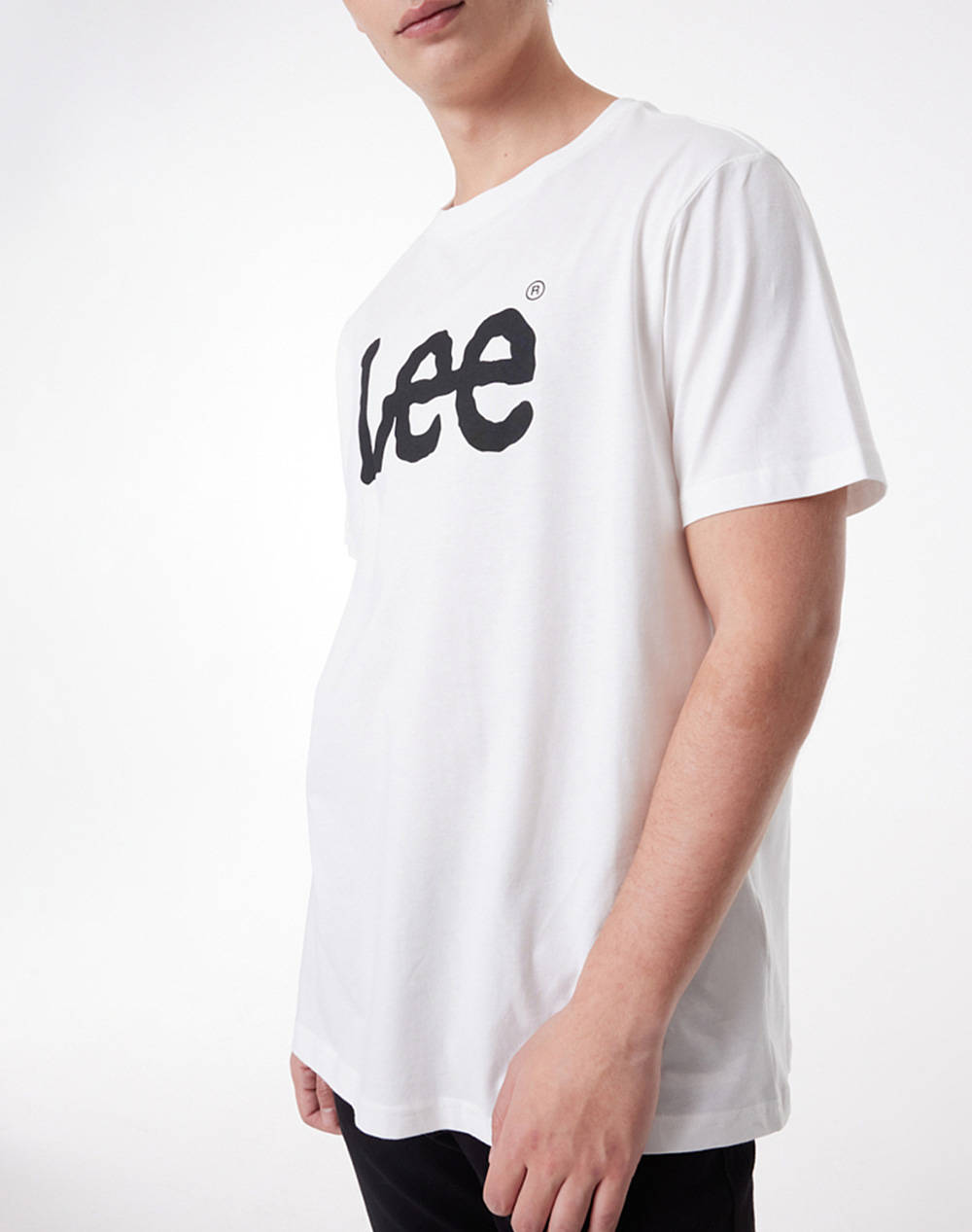 LEE WOBBLY LOGO TEE L65QAI12-WHITE White