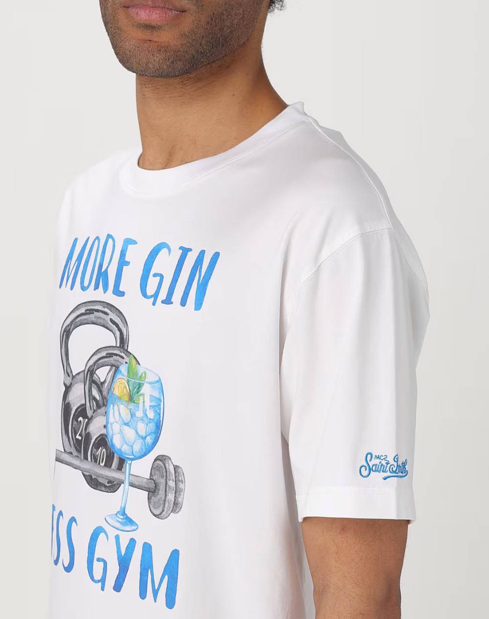 MC2 TSHIRT MAN-T-SHIRT-MORE GIN 01N TSHM001-05615H-05615H White φωτογραφία