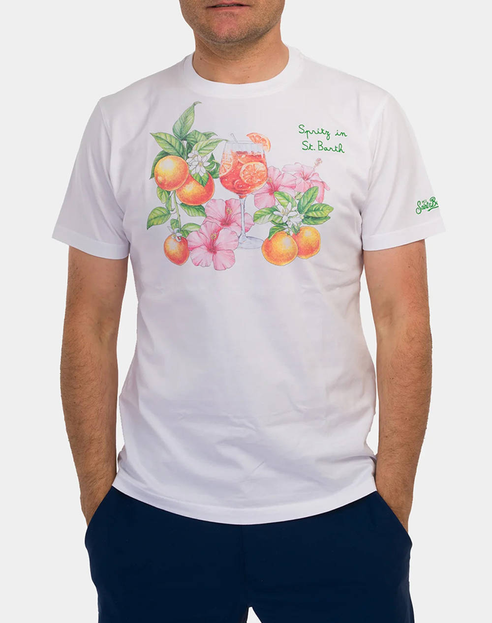 MC2 TSHIRT MAN-T-SHIRT-SPRITZ HOUR 01N EMB TSHM001-02811H-02811H White