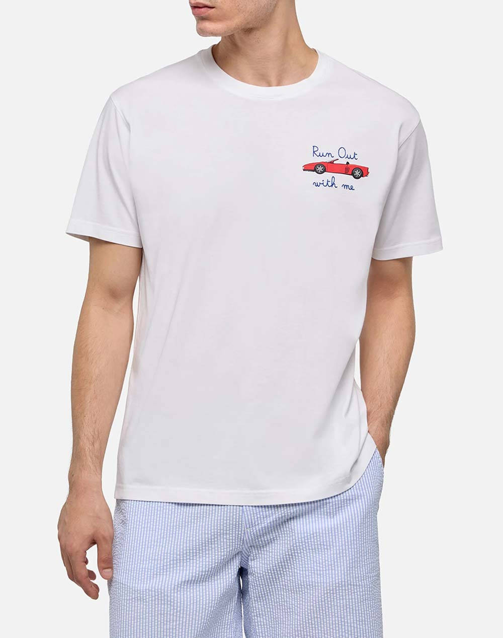 MC2 MC2 TSHIRT MAN-T-SHIRT-OUT CAR 01N EMB TSHM001-01247H-01247H White