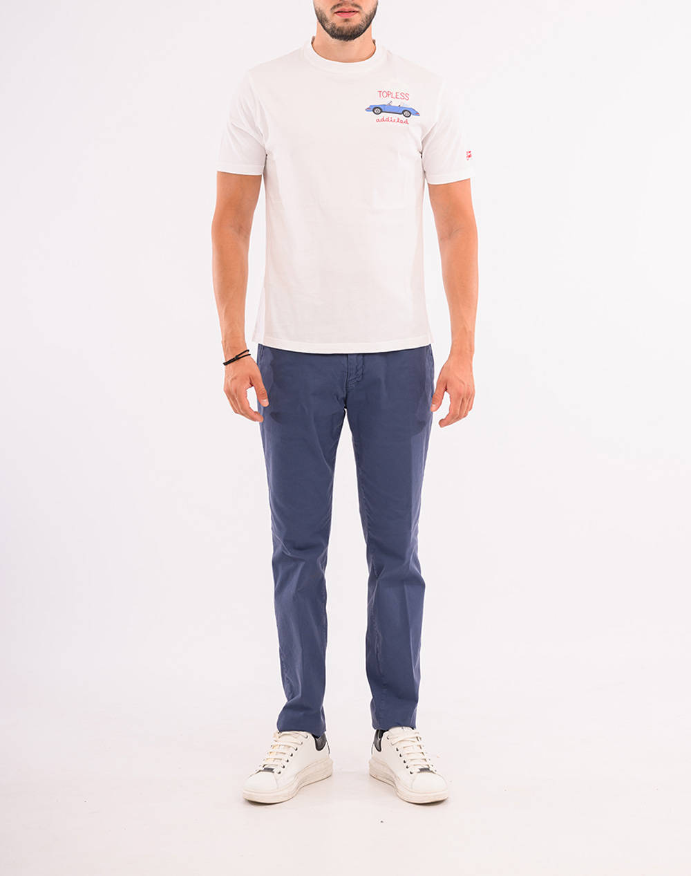 MC2 TSHIRT MAN-T-SHIRT-TOPLESS ADD 01N EMB TSHM001-02698H-02698H White φωτογραφία