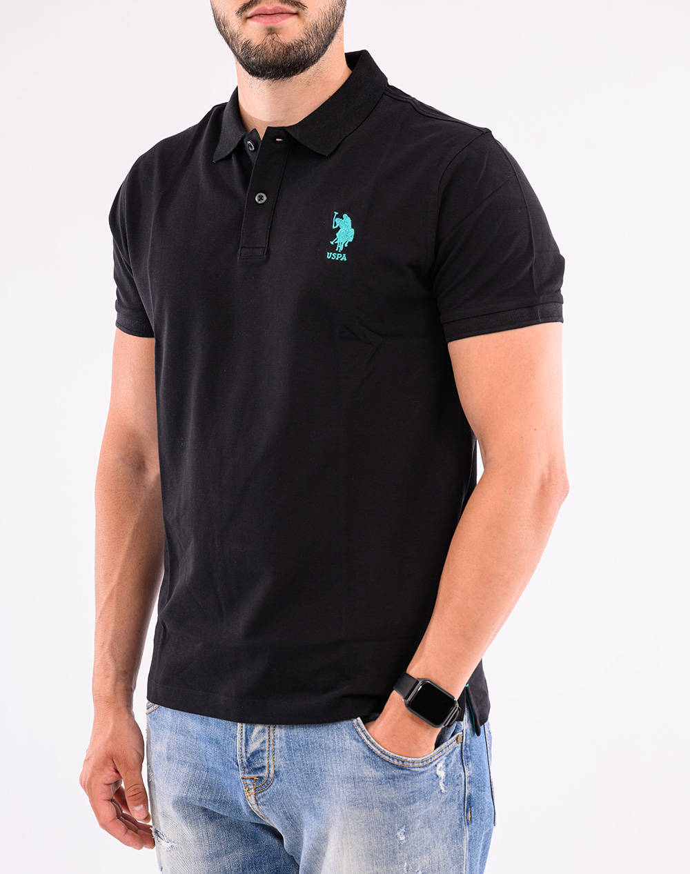 U.S. POLO ASSN. US POLO ASSN FLYN 000272 CBP5 POLO SS PACK OF 50 ΜΠΛΟΥΖΑ ΑΝΔΡΙΚΟ US41197027P50-199 Black