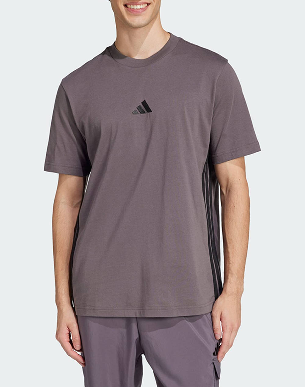 ADIDAS M 3S SJ T JE6390-GRESTR/BLACK Gray