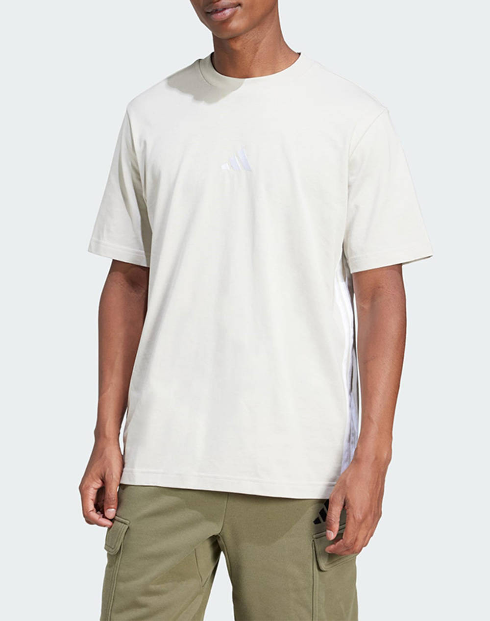 ADIDAS M 3S SJ T JE6389-WONALU/WHITE OffWhite