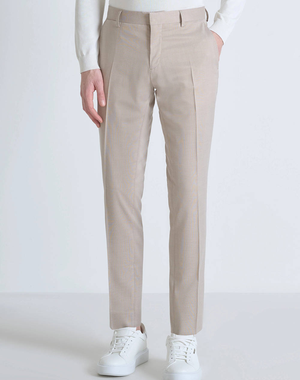 ANTONY MORATO ANTONY MORATO MMTS00018FA650356 MIN OF 4 TROUSERS BONNIE SLIM FIT IN STRETCH VISCOSE BLEND FABRIC MICRO PATTERN ΠΑΝΤΕΛΟΝΙ ΑΝΔΡΙΚΟ TS00018FA650356-2081