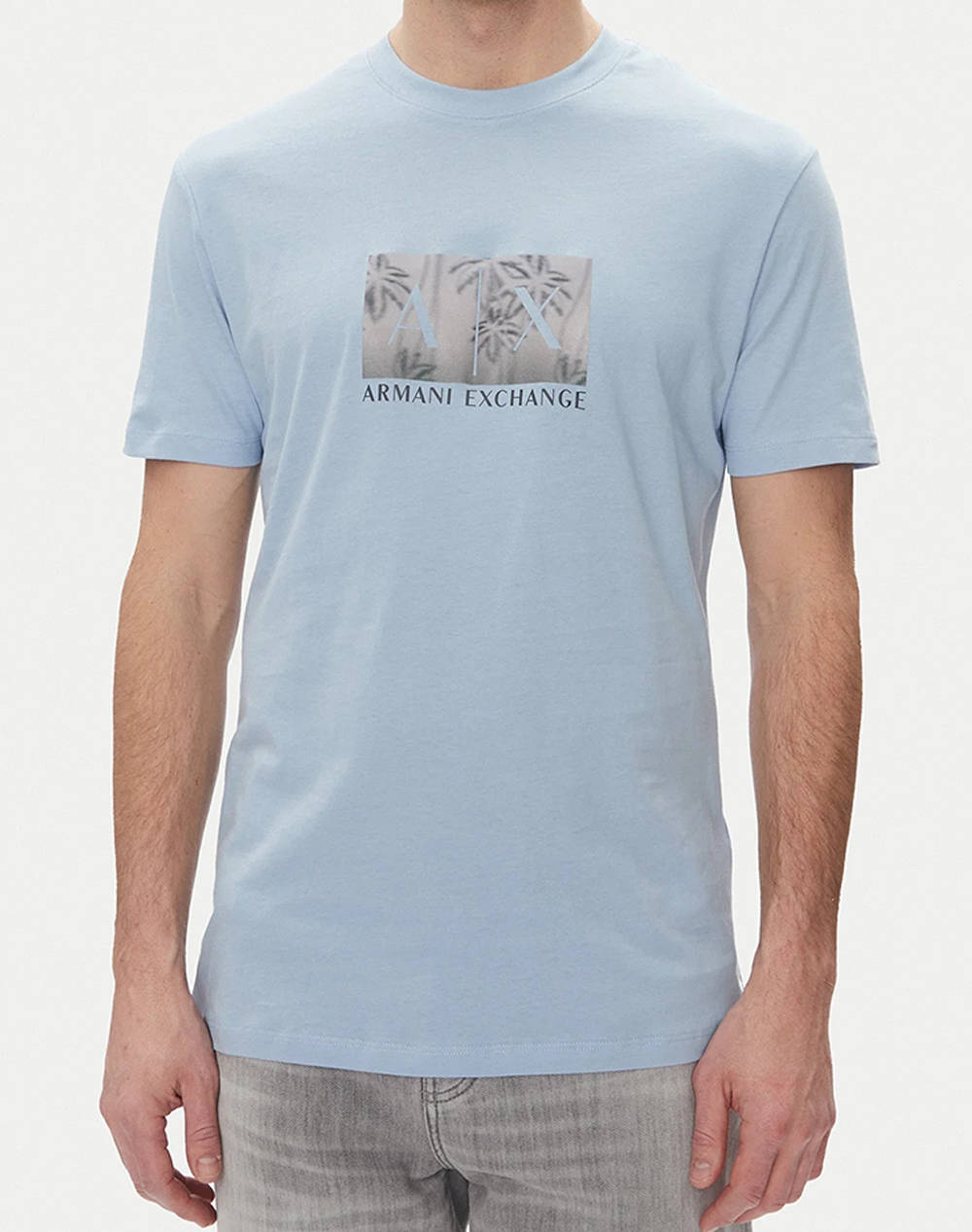 ARMANI EXCHANGE T-SHIRT XM000555AF10358-U9360 LightBlue