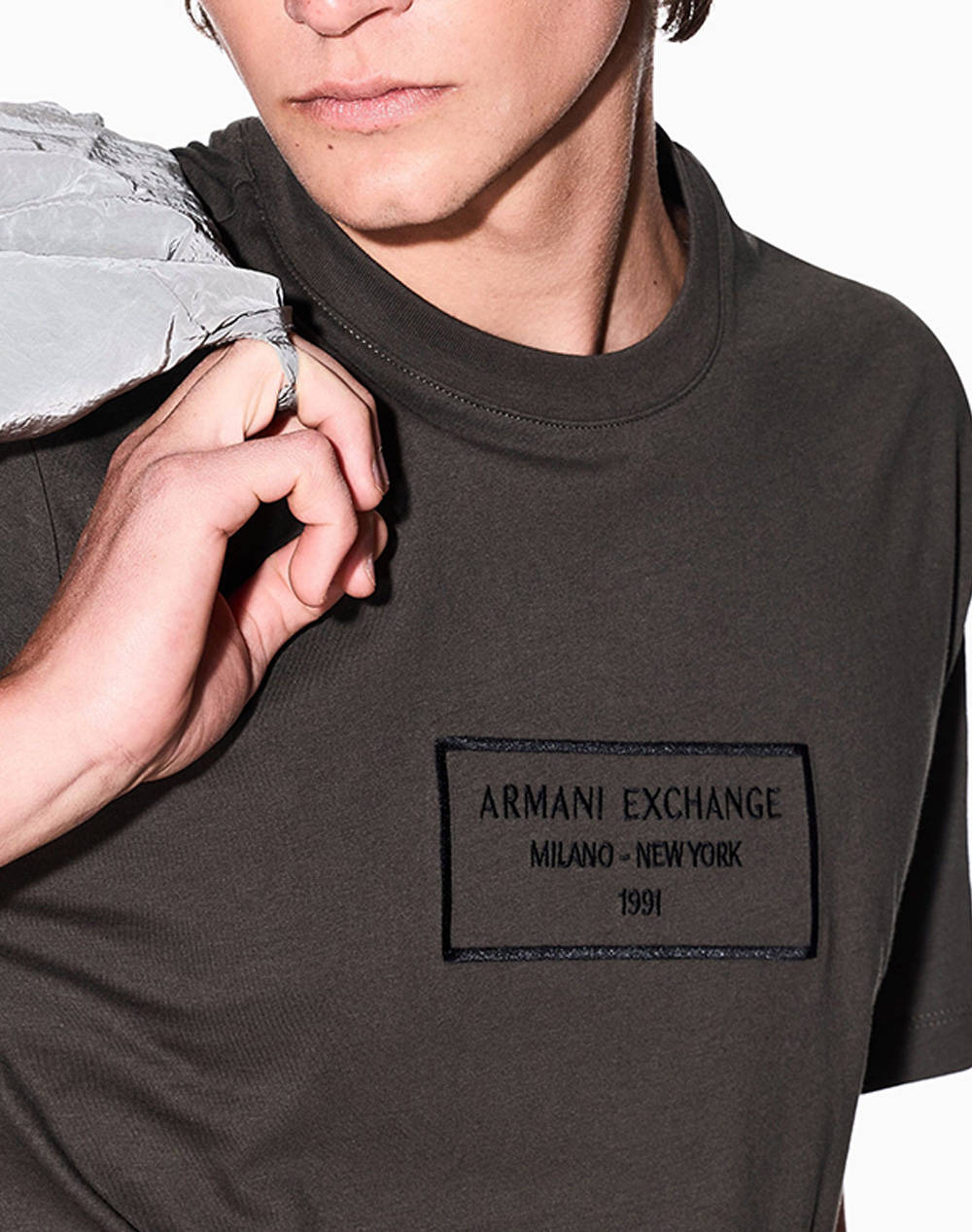 ARMANI EXCHANGE T-SHIRT XM000552AF10356-U8120 DarkGreen φωτογραφία