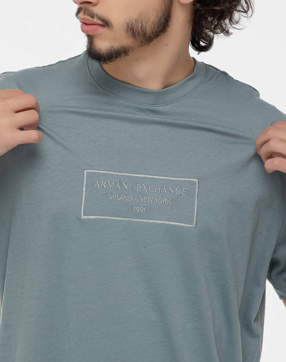 ARMANI EXCHANGE T-SHIRT XM000552AF10356-U9212 SteelBlue φωτογραφία