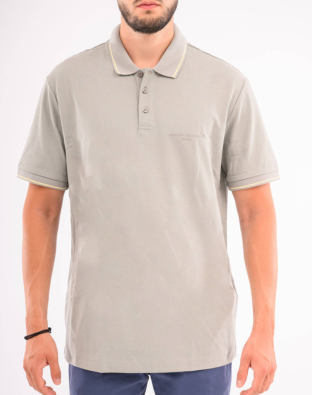 ARMANI EXCHANGE POLO SHIRT XM000489AF13026-U8051 LightGray