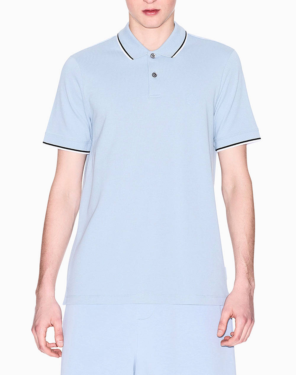 ARMANI EXCHANGE ARMANI EXCHANGE POLO SHIRT 8NZF75Z8M5Z-U9287 LightBlue