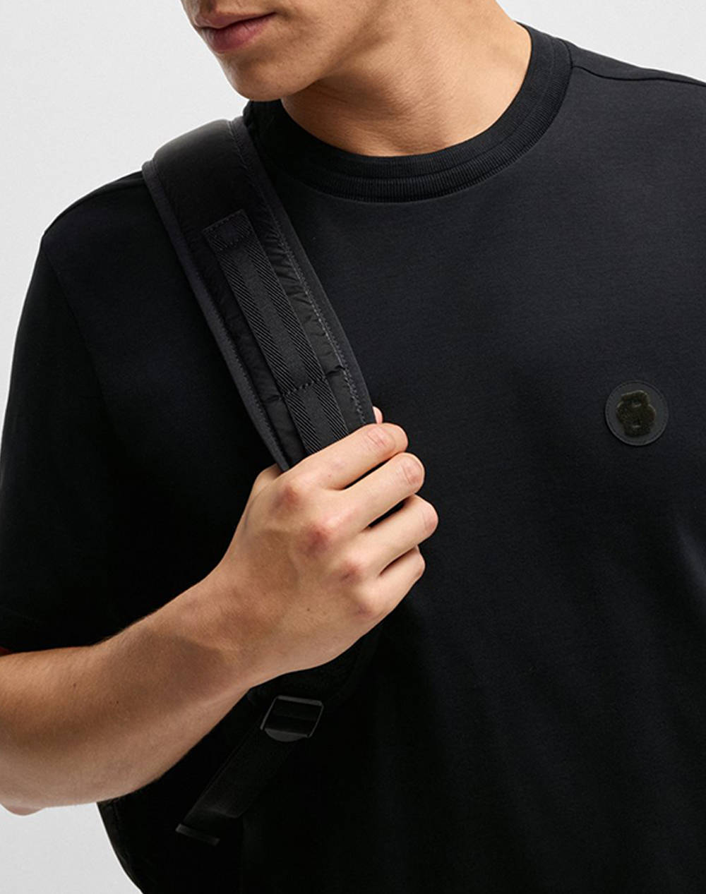 Boss Tee Tl 10268635 01 50531569-001 Black ανδρικά ρούχα μπλούζες T-Shirt Politikos Shop Πολιτικός