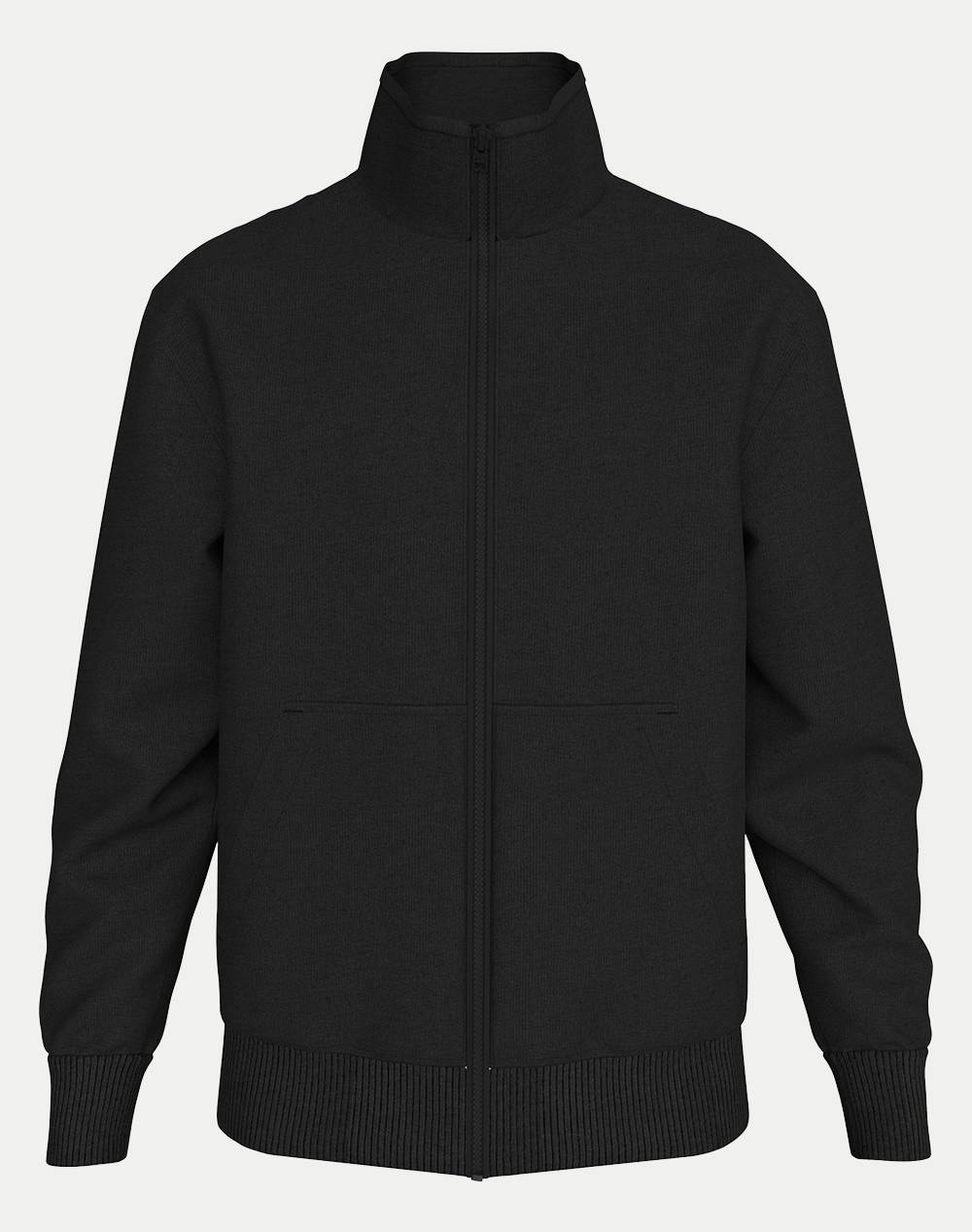 CALVIN KLEIN CALVIN KLEIN JEANS LOGO TAPE ZIP THROUGH J30J326778-BEH Black