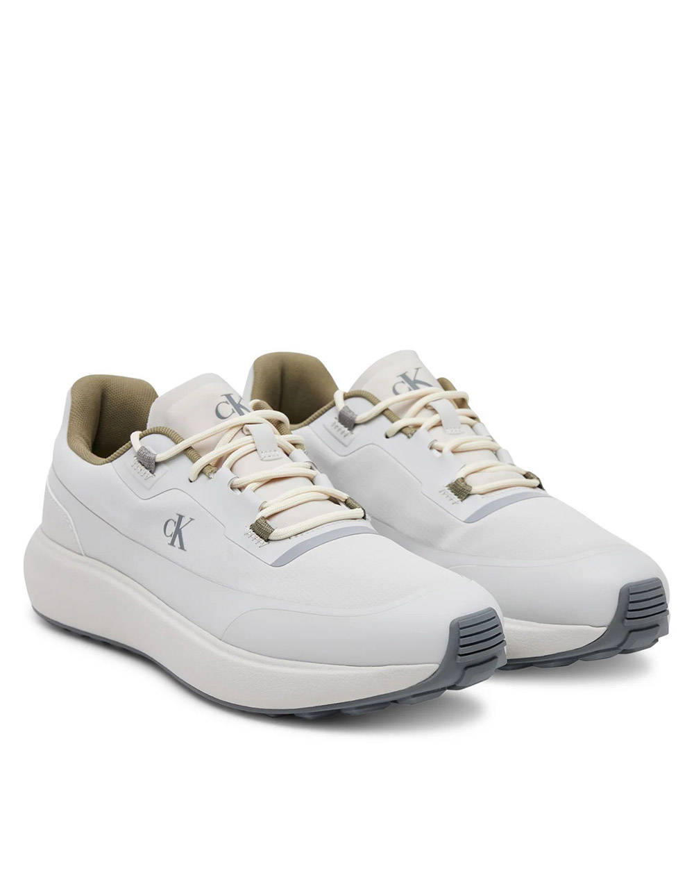 CALVIN KLEIN JEANS ATHLEISURE RUNNER TECH RIPSTOP YM0YM01205-0IS OffWhite φωτογραφία