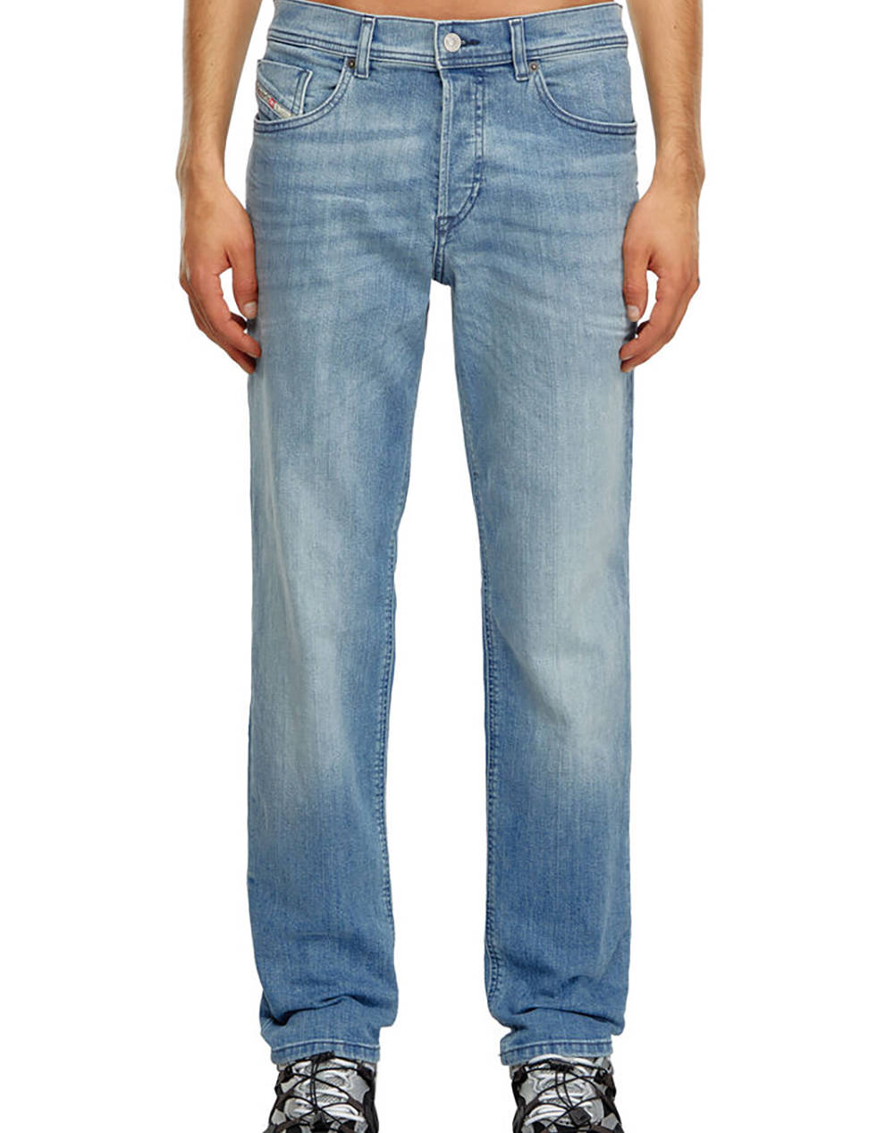 DIESEL DIESEL 2023 D-FINITIVE L.32 TROUSERS A102290GRDI-01 DenimLightBlue