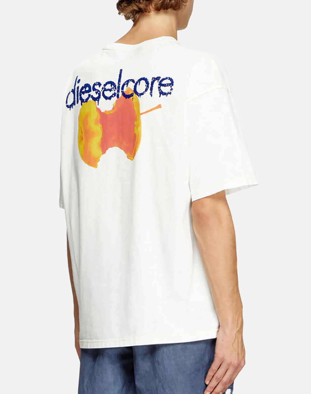 DIESEL T-BOXT-R18 T-SHIRT A166890AKAK-141 OffWhite φωτογραφία