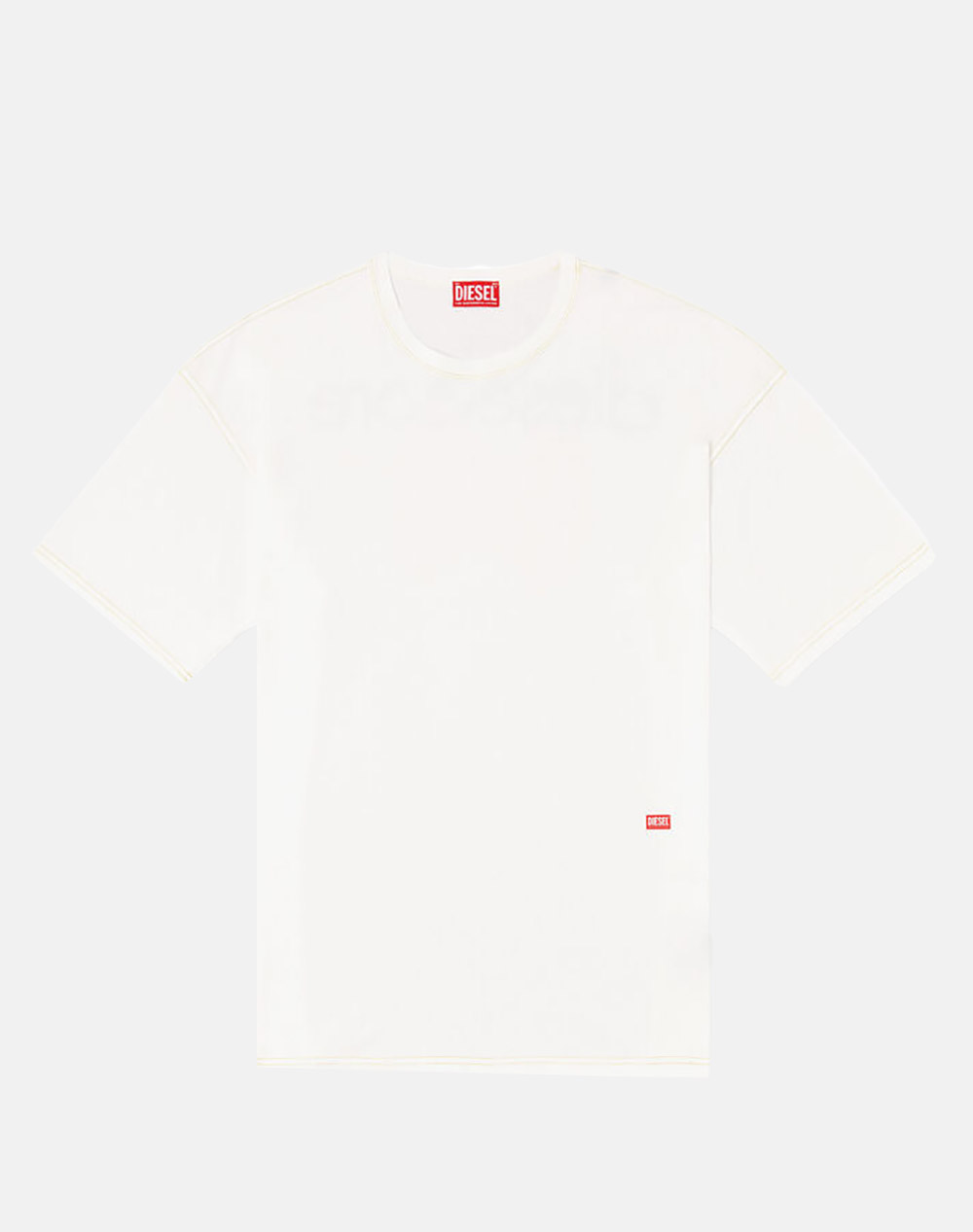 DIESEL T-BOXT-R18 T-SHIRT A166890AKAK-141 OffWhite φωτογραφία