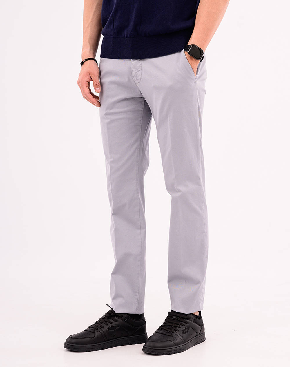 FOUR TEN Παντελόνι chino T910125003-00040 LightGray