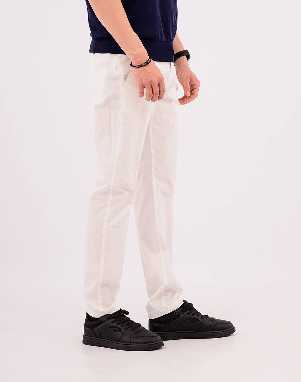 Four Ten Παντελόνι Chino T9066125010-00120 White ανδρικά ρούχα παντελόνια Chinos Politikos Shop Πολιτικός