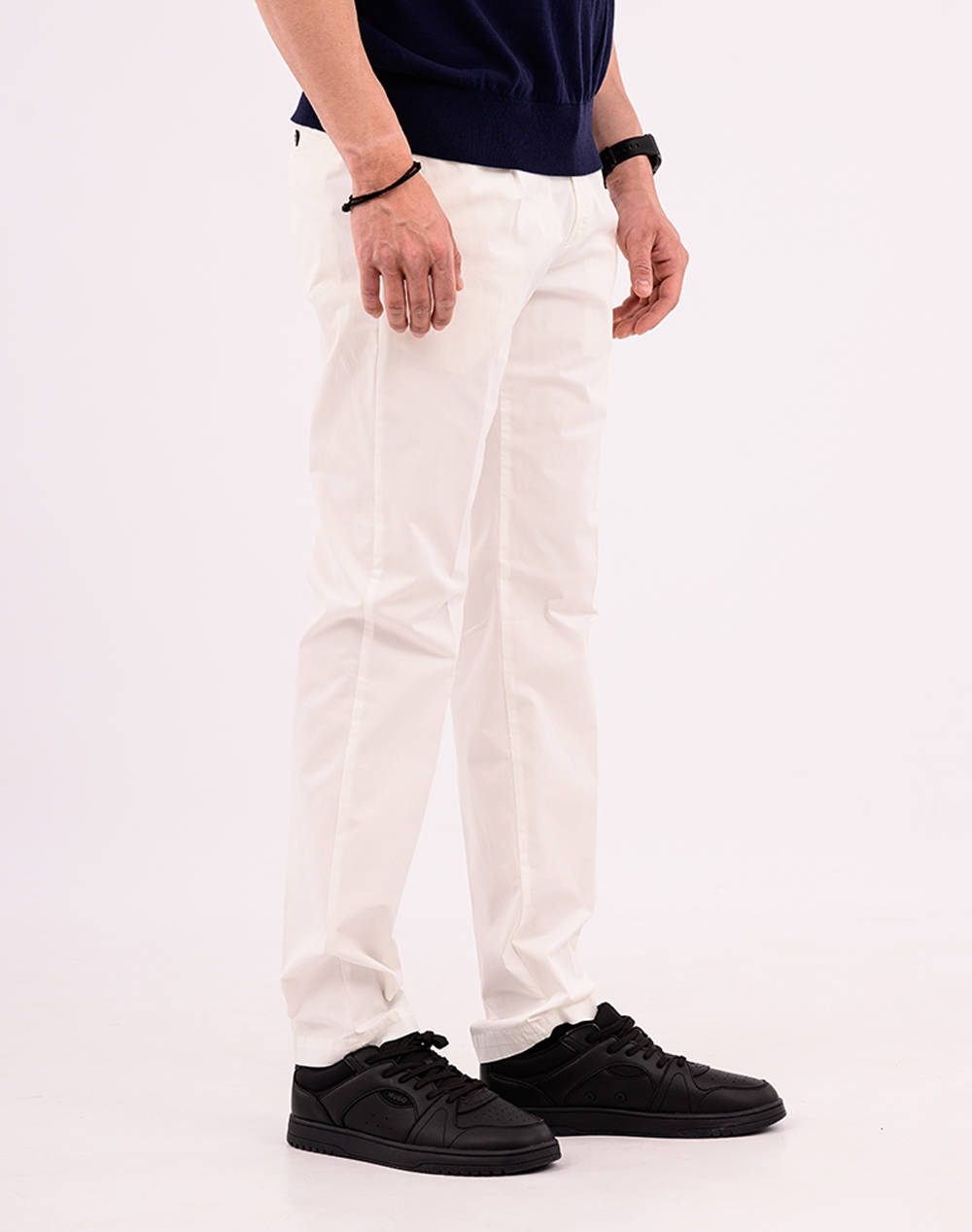 Four Ten Παντελόνι Chino T9132125127-00120 White ανδρικά ρούχα παντελόνια Chinos Politikos Shop Πολιτικός