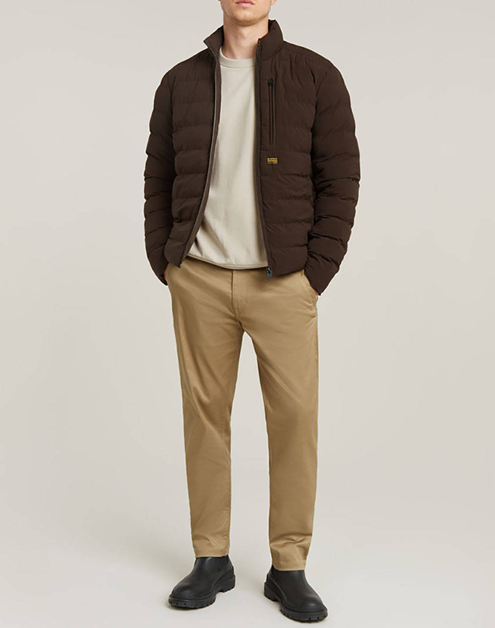 G-Star Morry Tapered Chino D26400-C105-B444 Sandybrown ανδρικά ρούχα παντελόνια Chinos Politikos Shop Πολιτικός