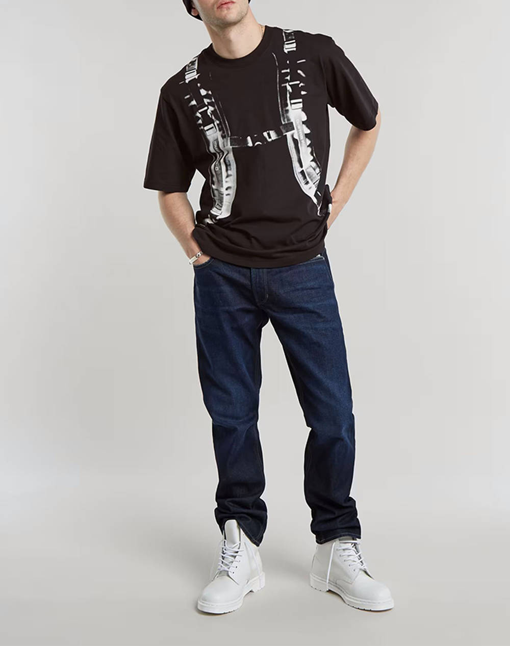 G-STAR Mosa Straight D23692-C052-G843 DenimDarkBlue φωτογραφία