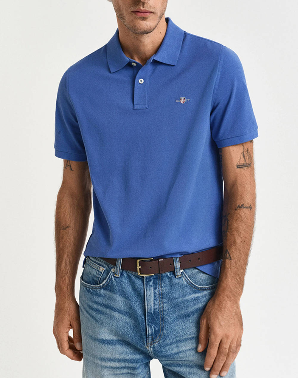 GANT ΜΠΛΟΥΖΑ ΚΜ REG SHIELD SS PIQUE POLO