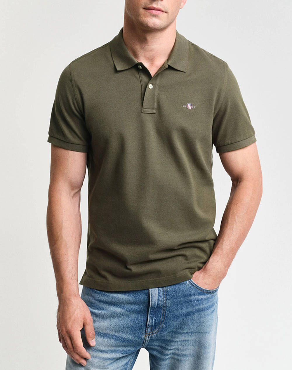 GANT ΜΠΛΟΥΖΑ ΚΜ REG SHIELD SS PIQUE POLO