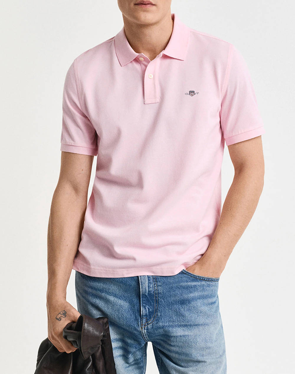 GANT ΜΠΛΟΥΖΑ ΚΜ REG SHIELD SS PIQUE POLO