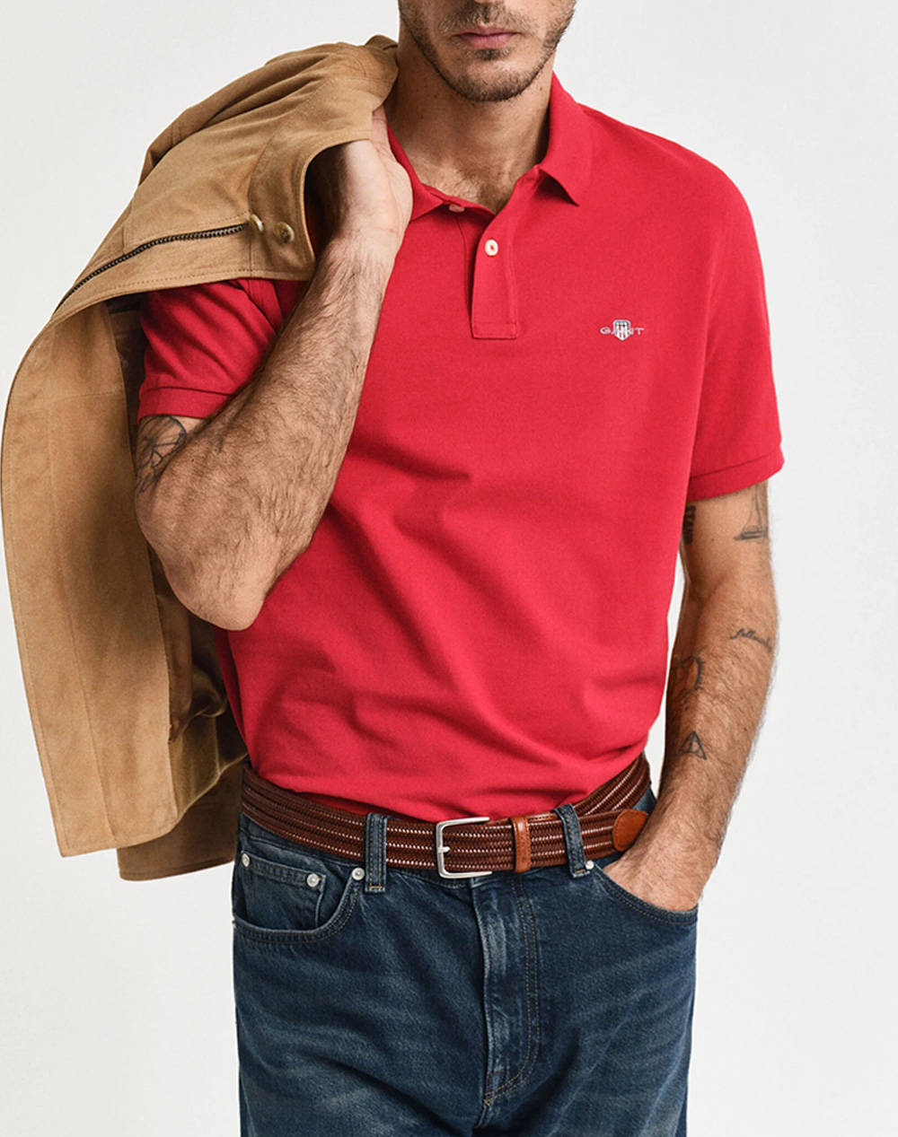 GANT ΜΠΛΟΥΖΑ ΚΜ REG SHIELD SS PIQUE POLO