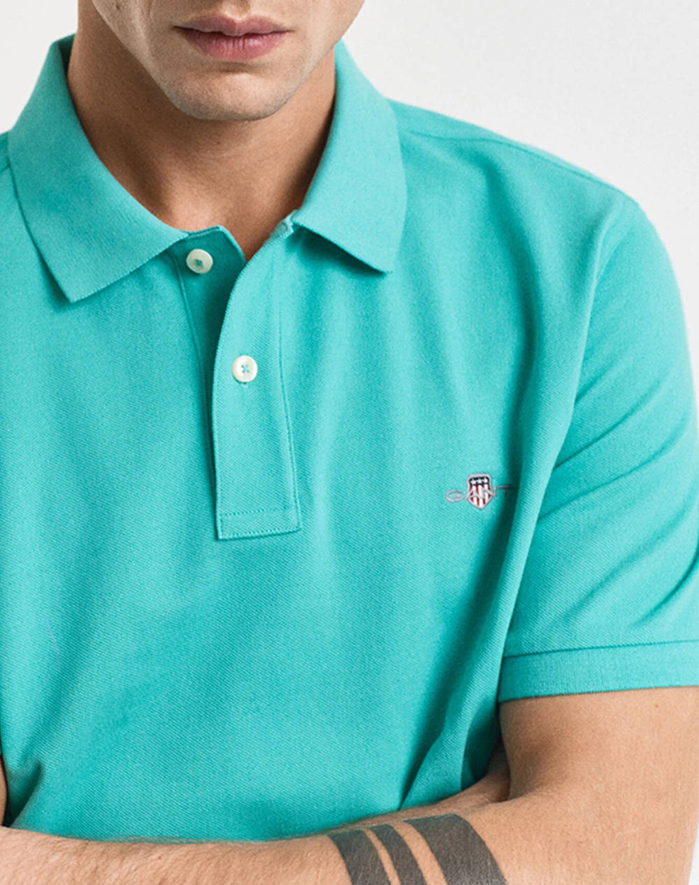 GANT ΜΠΛΟΥΖΑ ΚΜ REG SHIELD SS PIQUE POLO