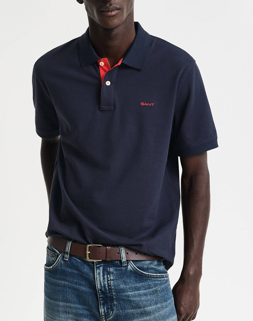 GANT ΜΠΛΟΥΖΑ ΚΜ REG CONTRAST PIQUE SS POLO