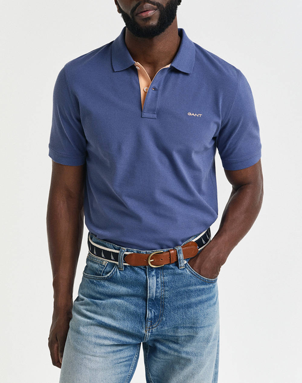 GANT ΜΠΛΟΥΖΑ ΚΜ REG CONTRAST PIQUE SS POLO