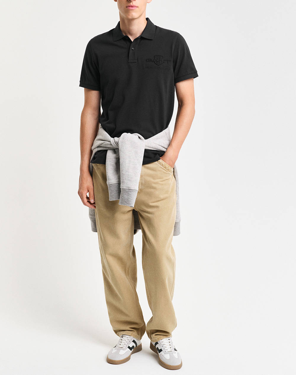 GANT ΜΠΛΟΥΖΑ ΚΜ REG TONAL SHIELD SS POLO