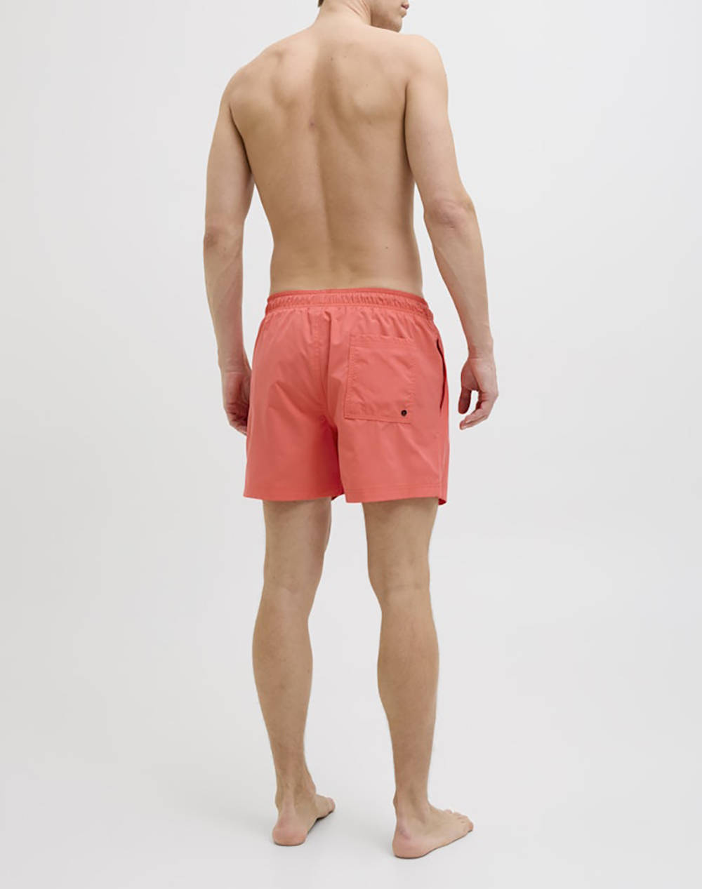JACK&JONES JPSTMAUI JJSWIM SOLID AKM SN 12272776-HOT CORAL Coral φωτογραφία