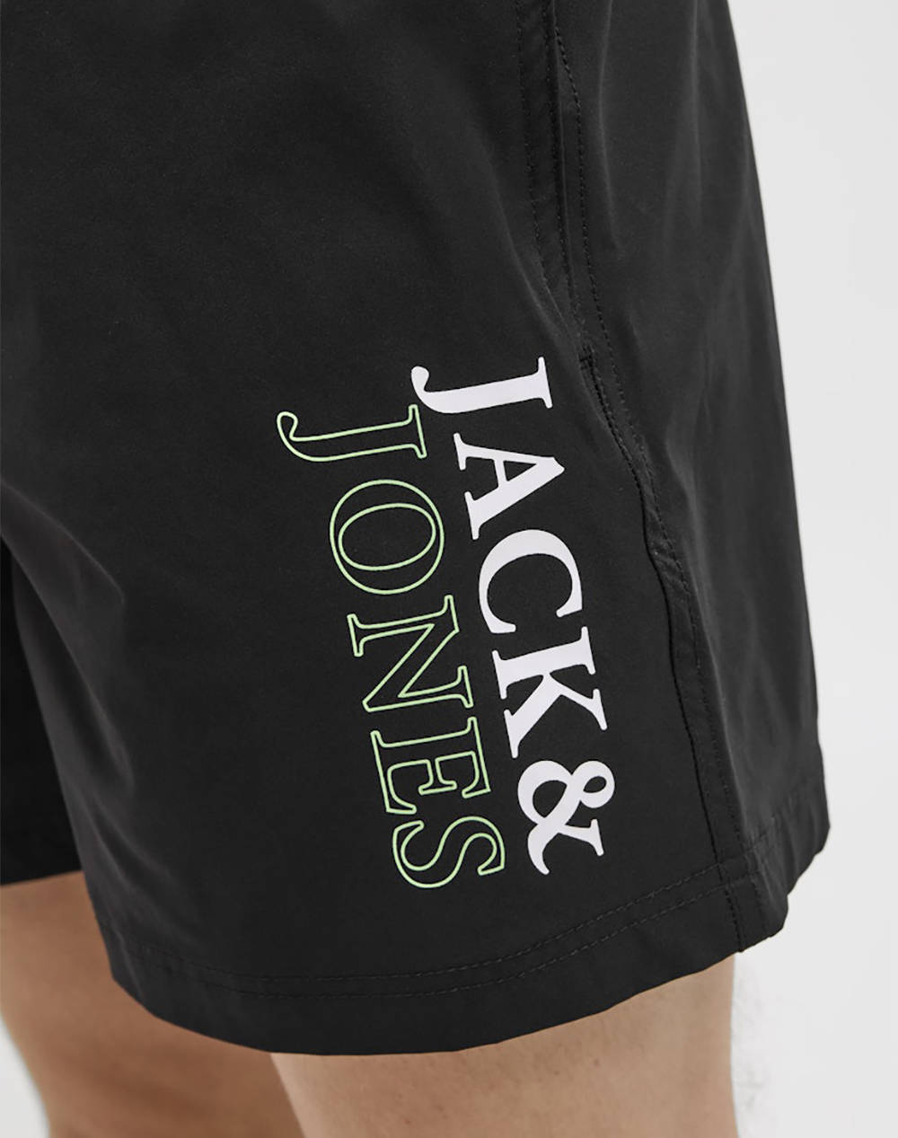 JACK&JONES JPSTMAUI JJSWIM DOUBLE LOGO AKM SN 12272799-BLACK Black φωτογραφία
