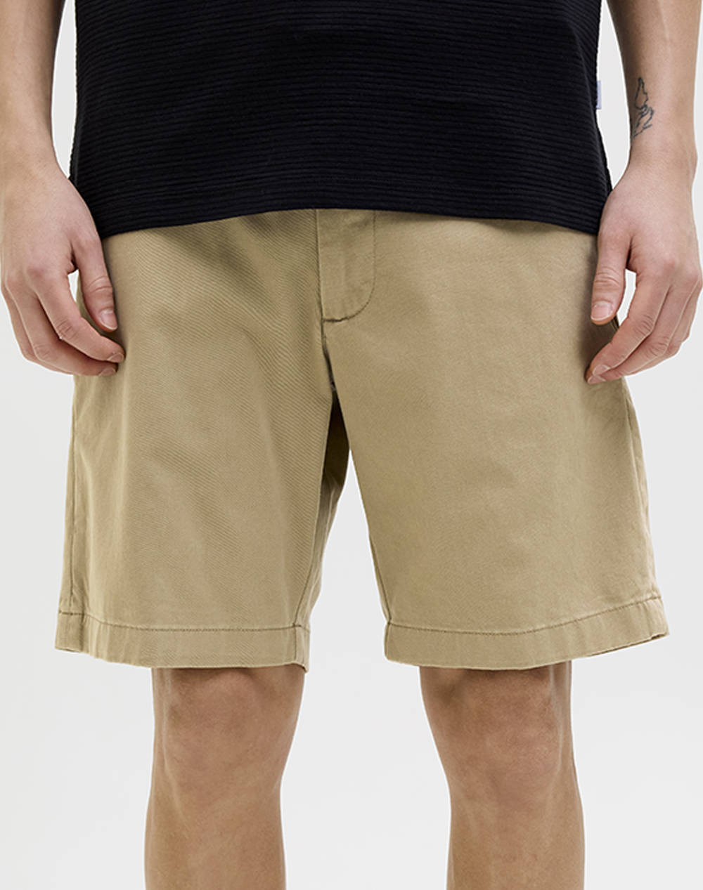 JACK&JONES JACK&JONES JPSTMARCO FRANCO CHINO SHORTS W BELT SRT 12269368-Elmwood SandyBrown