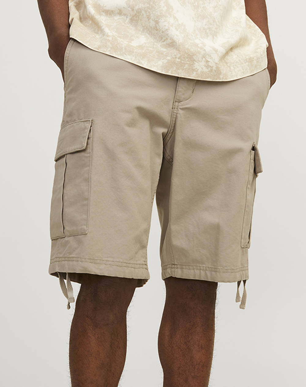 JACK&JONES JACK&JONES JPSTCOLE BARKLEY CARGO SHORTS MID SN 12248685-Crockery Biege
