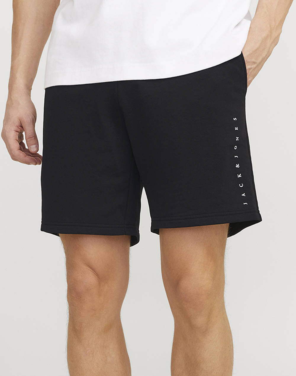 JACK&JONES JACK&JONES JPSTGORDON STAR JJ SWEAT SHORTS SRT SN 12248831-BLACK Black