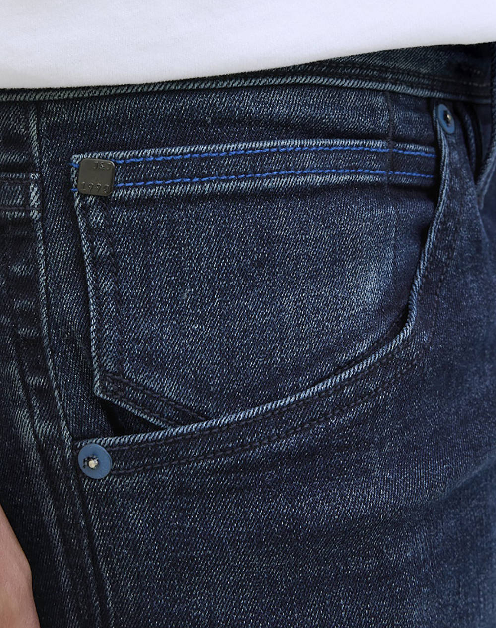 JACK&JONES JJIRICK JJFOX SHORTS CB 310 SN 12269608-Blue DenimAM316 DenimDarkBlue φωτογραφία