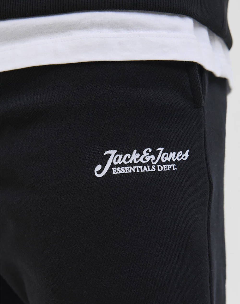 JACK&JONES JPSTGORDON BEAU SWEAT SHORTS MID 12268770-BLACK Black φωτογραφία