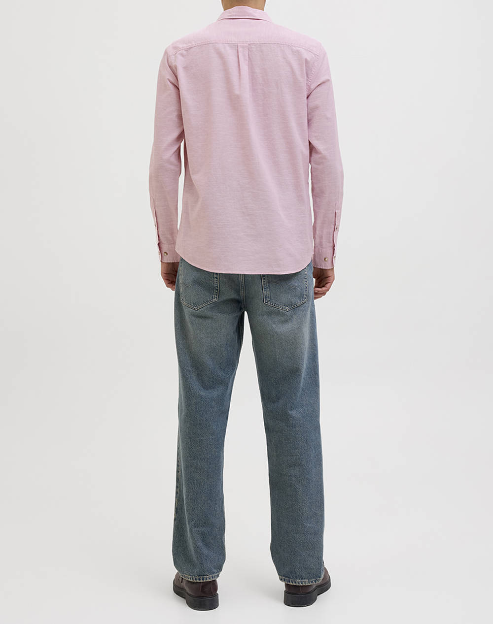 JACK&JONES JJESUMMER SHIRT LS SN 12269315-Pink Nectar Pink φωτογραφία