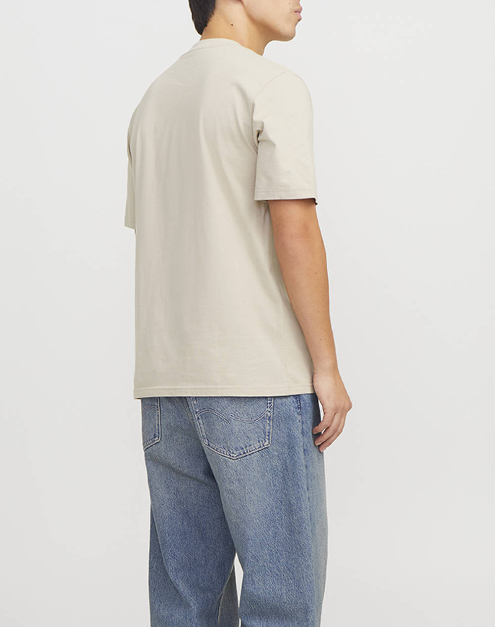 JACK&JONES JCOTARMAC CAMO FRONT TEE SS CREW NECK LN 12273239-Pure Cashmere Biege φωτογραφία