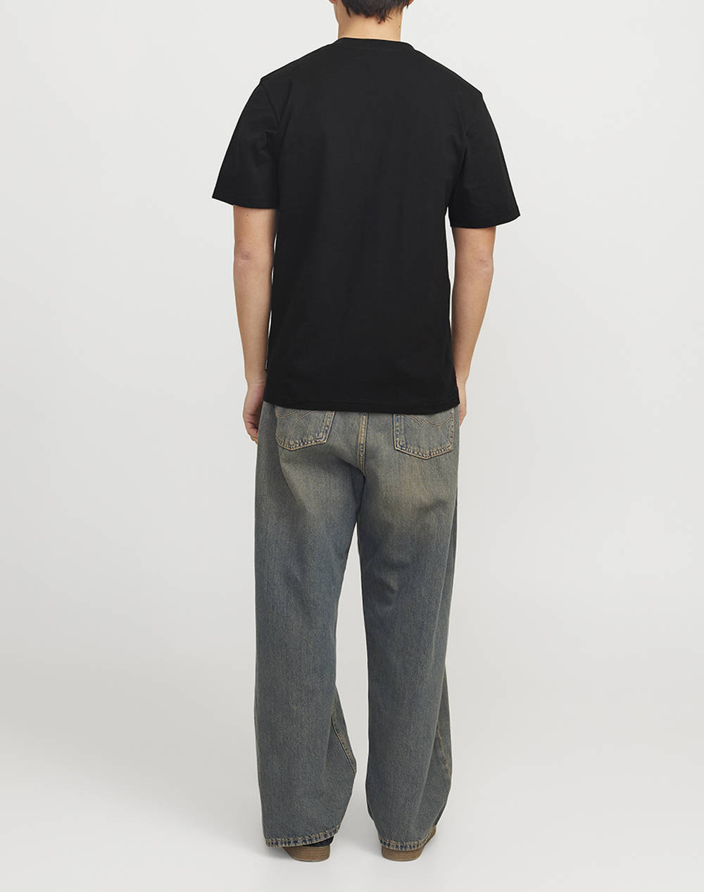 JACK&JONES JCOTARMAC CAMO FRONT TEE SS CREW NECK LN 12273239-BLACK Black φωτογραφία
