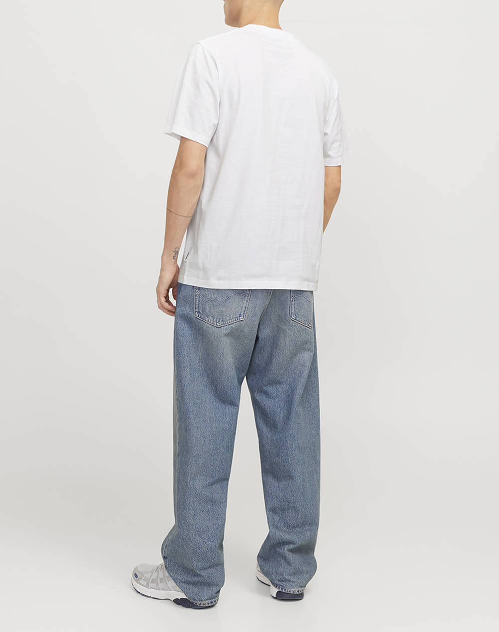 JACK&JONES JCOTARMAC CAMO FRONT TEE SS CREW NECK LN 12273239-BRIGHT WHITE White φωτογραφία