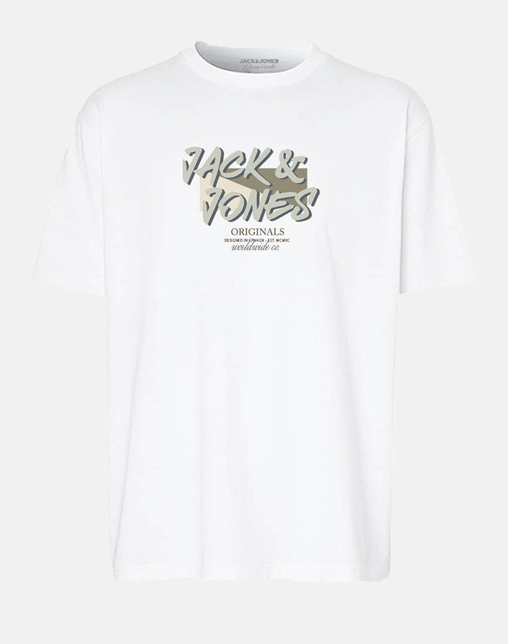 JACK&JONES JORVARENNA TEE SS CREW NECK FST 12277944-BRIGHT WHITE White