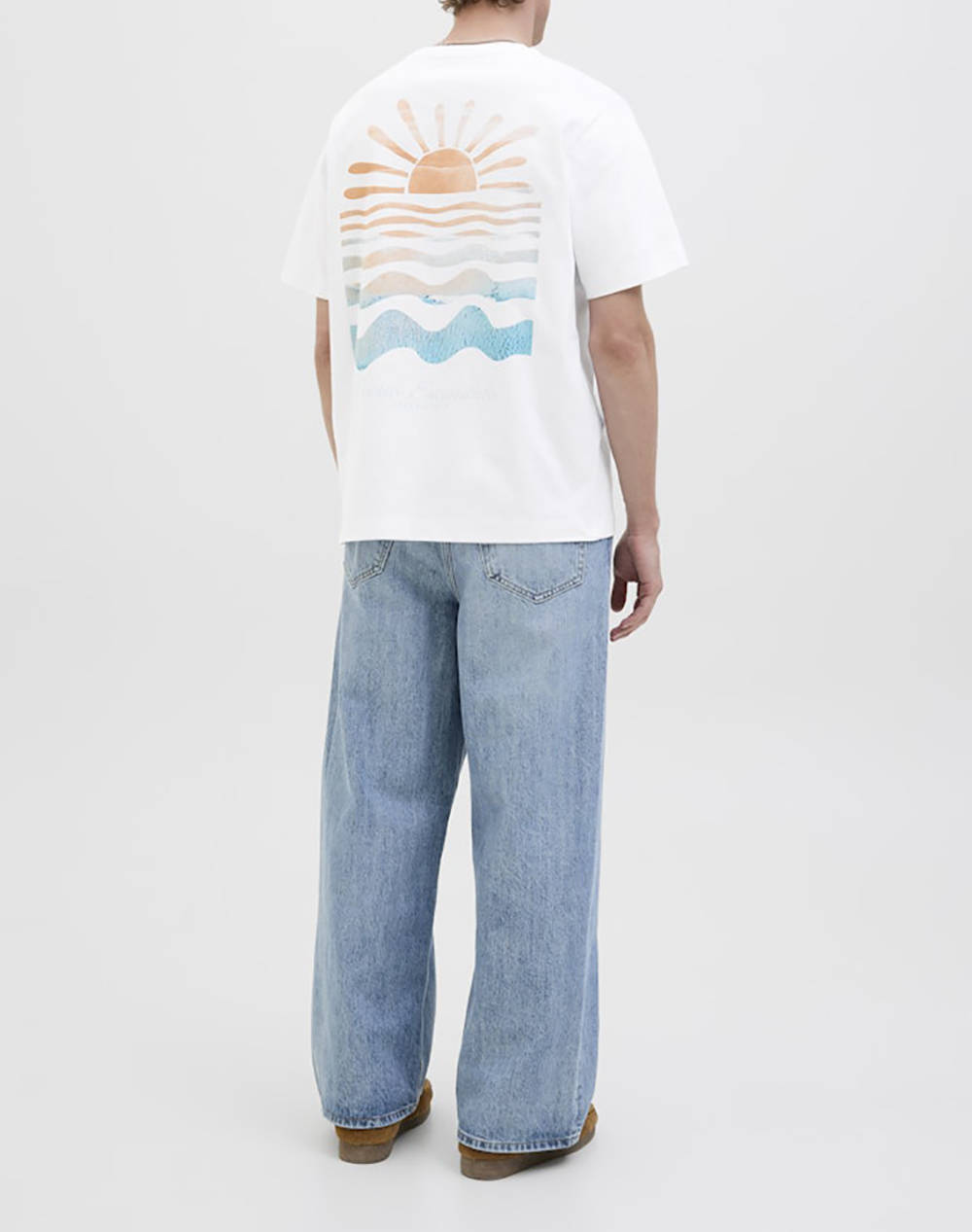 JACK&JONES JORCANGGU SUMMER PICTURE TEE SS CN 12277229-BRIGHT WHITE White φωτογραφία