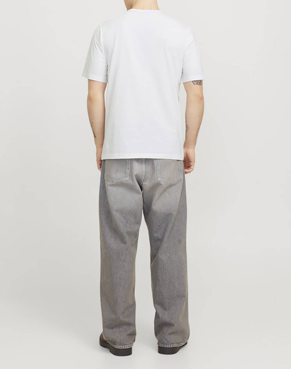 JACK&JONES JJCOLTON TEE SS CREW NECK LN 12268439-WHITE White φωτογραφία