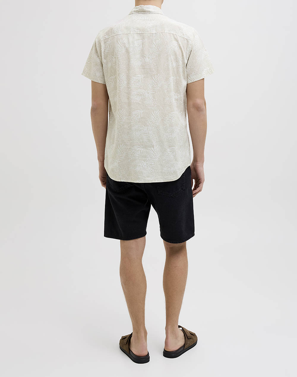 JJREBEL JREBVERDANT POPLIN SHIRT SS 12270271-Moonbeam Biege φωτογραφία